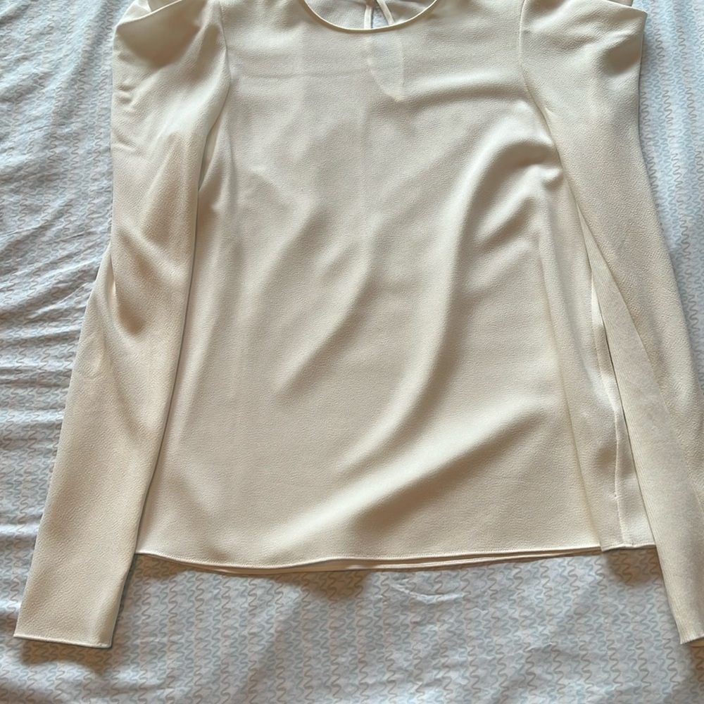 Tibi off white blouse 0